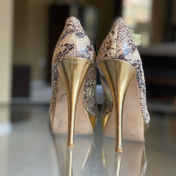 Steve Madden Snakeskin Pumps Heels - Picture 6 of 8